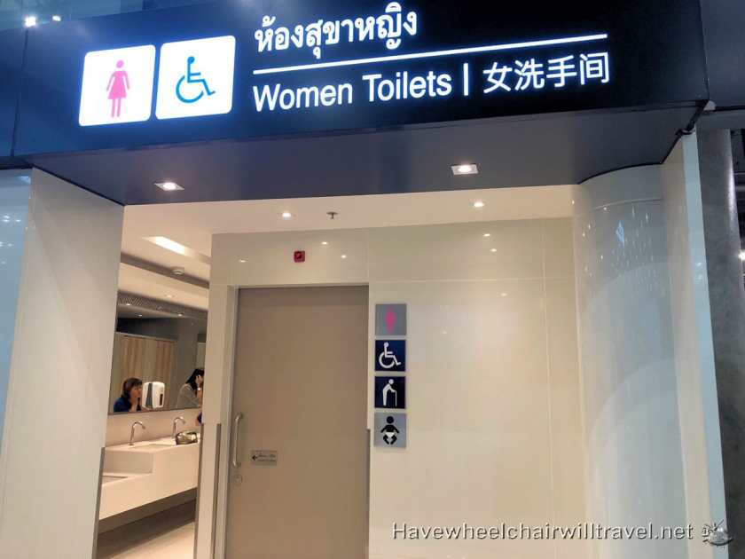 Accessible Bathroom facilities Bangkok Airport