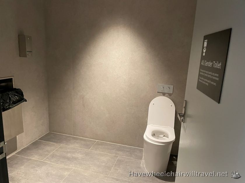 All gender accessible bathroom facility Melbourne Domestic Airport - Have Wheelchair Will Travel