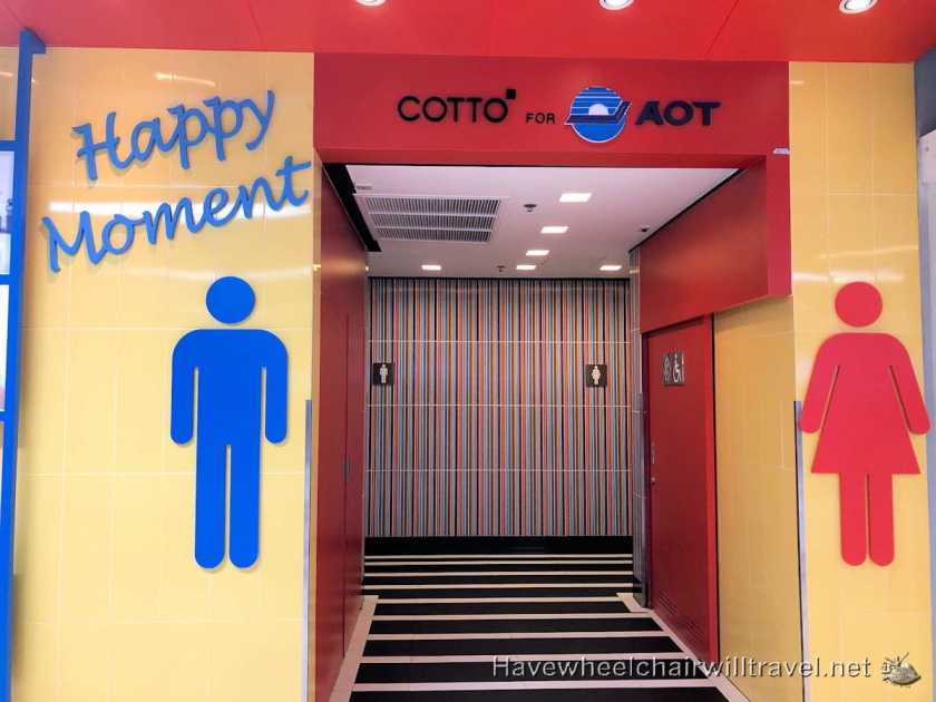 Accessible bathroom facilities Bangkok Airport