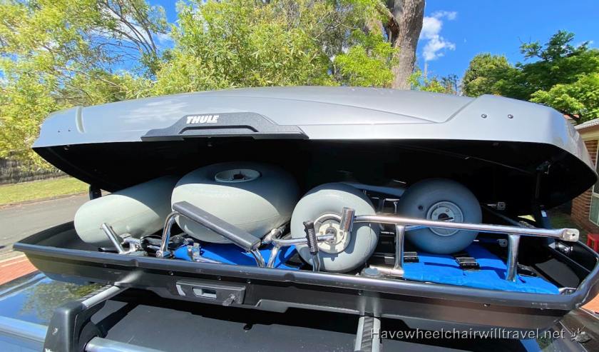 Transporting a beach wheelchair - Have Wheelchair Will Travel