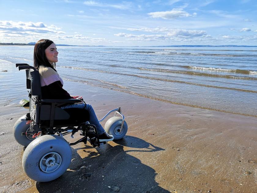 Simply Emma UK using Beachwheels conversion kit - image credit www.simplyemma.co.uk