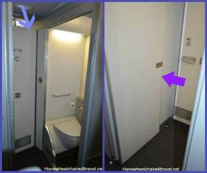 collage airline toilet