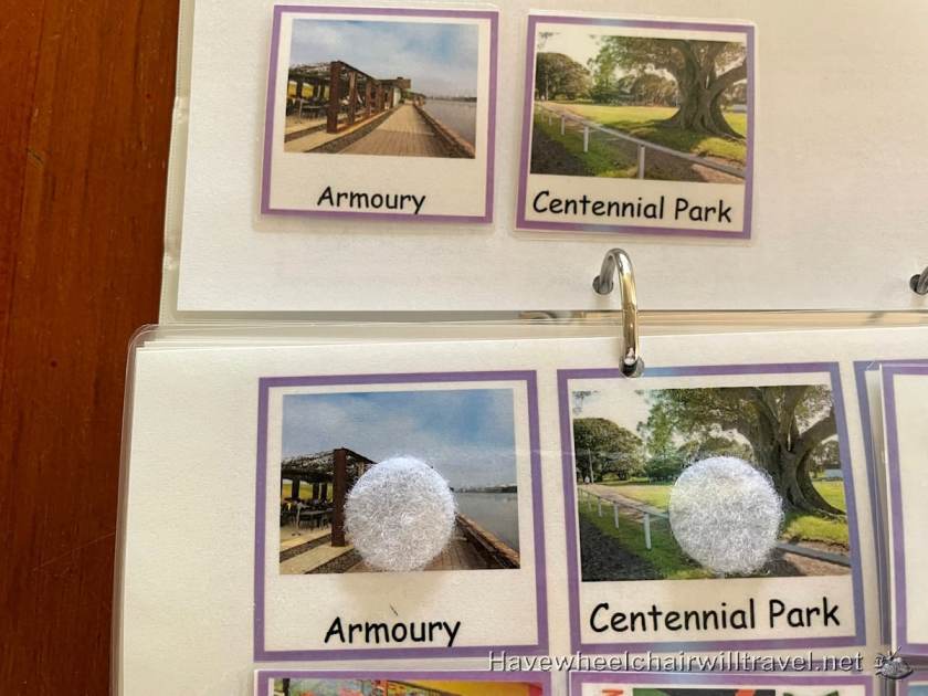 Picture exchange communication book for someone that's non-verbal - Have Wheelchair Will Travel 