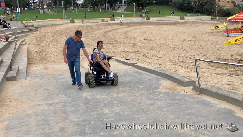South Cronulla ramp access - beach wheelchair - Have Wheelchair Will Travel 