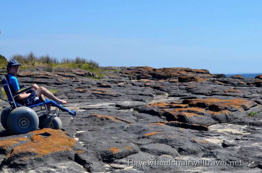 Exploring the rock pools - Have Wheelchair Will Travel