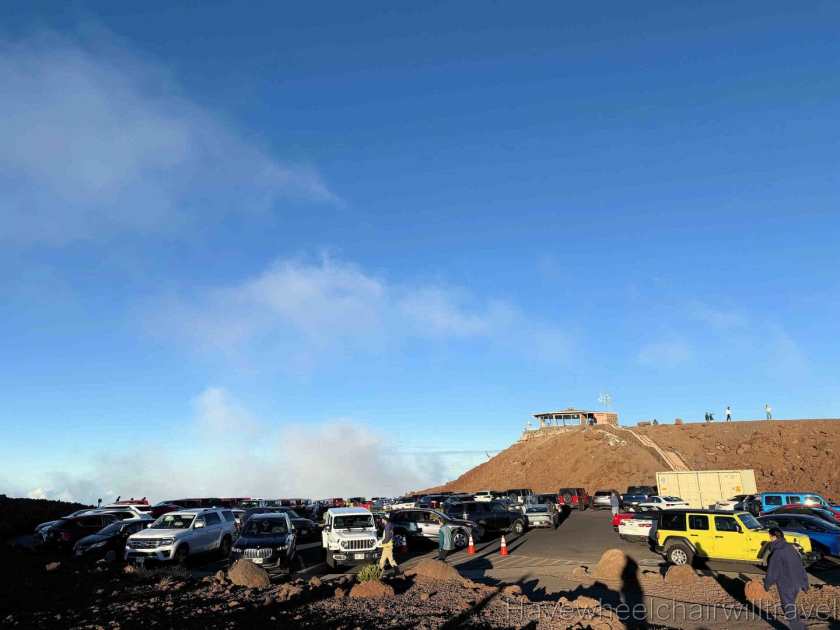 Haleakala sunset viewing Maui, Hawaii - Have Wheelchair Will Travel