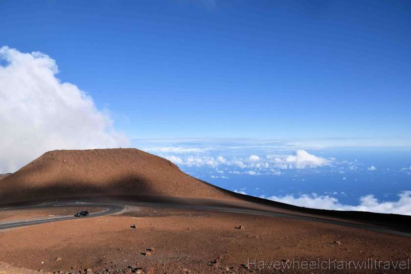 Haleakala sunset viewing Maui, Hawaii - Have Wheelchair Will Travel
