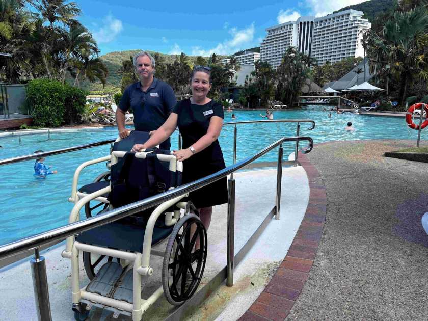 Reef View Hotel Hamilton Island Main Pool access - Have Wheelchair Will Travel