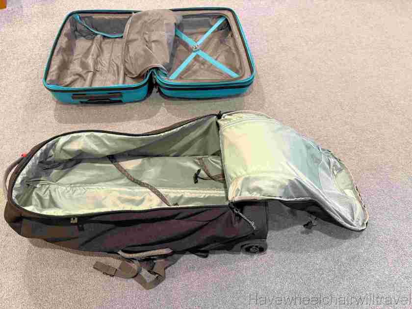 Kathmandu Hybrid trolley luggage review - Have Wheelchair Will Travel