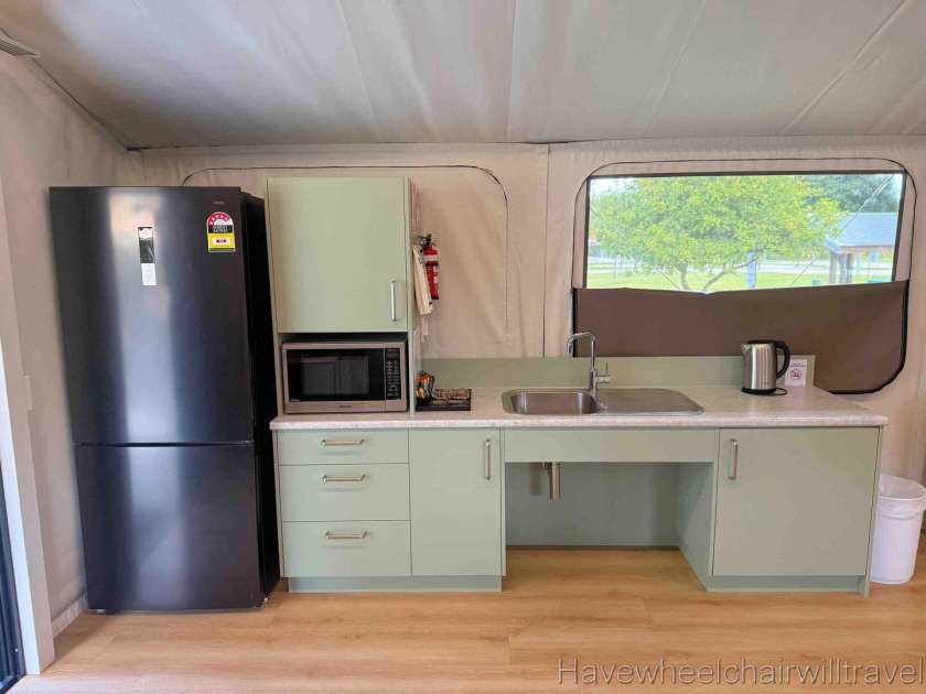 Lake Mac Holiday Park - accessible safari ten - Have Wheelchair Will Travel