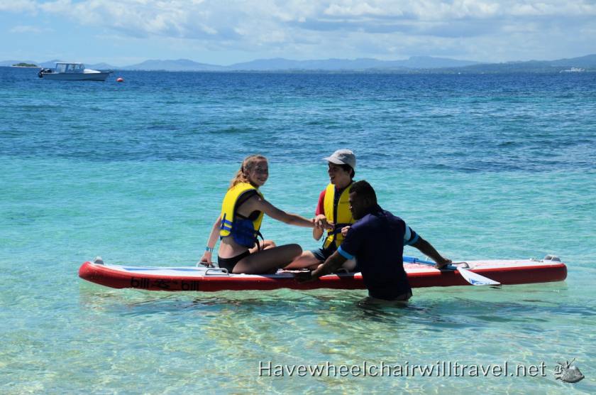 Malamala Beach Club Fiji - paddle boarding - Have Wheelchair Will Travel