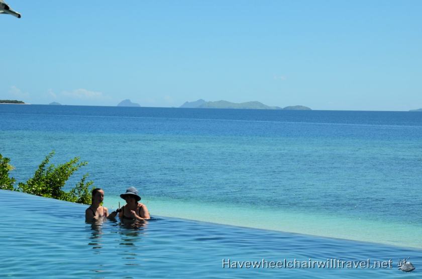 Malamala Beach Club Fiji - infinity edge pool - Have Wheelchair Will Travel