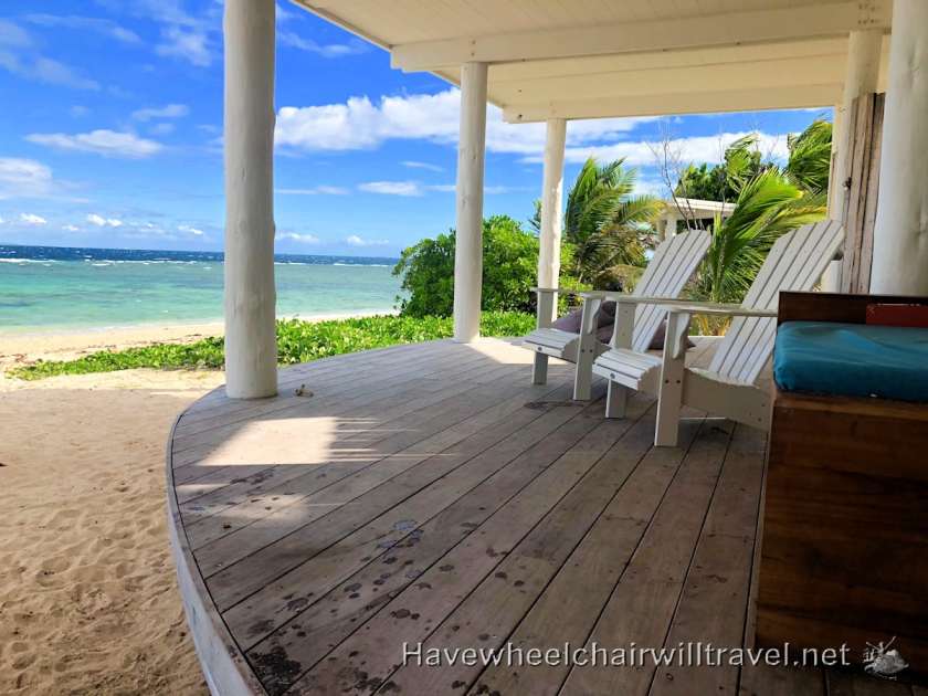 Malamala Beach Club Fiji - private cabana - Have Wheelchair Will Travel