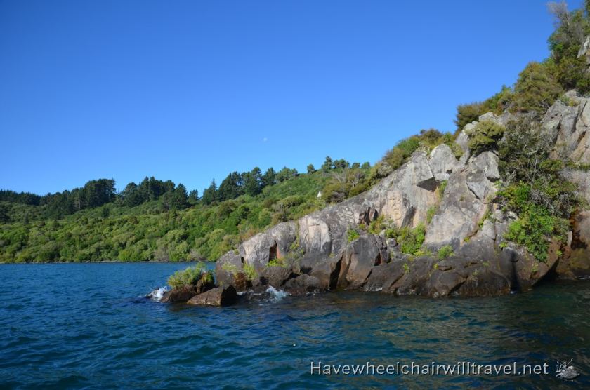 Maori Rock Carving Lake Taupo - Barbary Sailing - Have Wheelchair Will Travel