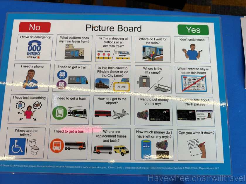 Metro Trains Melbourne - accessible facilities - Have Wheelchair Will Travel 