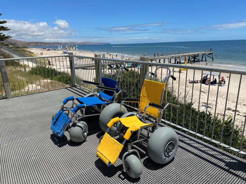 Normanville Beach accessibility Fleurieu Peninsula, South Australia - Have Wheelchair Will Travel