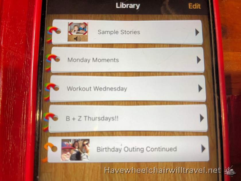 Sharing daily adventures and travel news with iPhone and Pictello - Have Wheelchair Will Travel