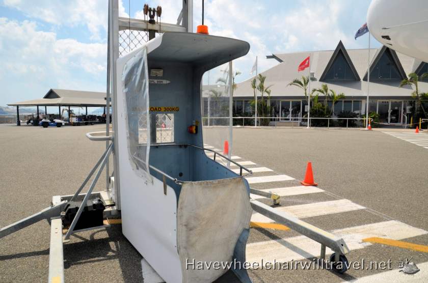 Sunshine Coast Airport - air lift - Have Wheelchair Will Travel