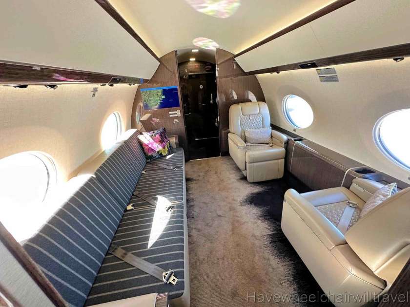 Review of Qatar Executive G65OER private jet & wheelchair accessibility - Have Wheelchair Will Travel
