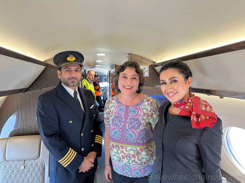 Review of Qatar Executive G65OER private jet & wheelchair accessibility - Have Wheelchair Will Travel