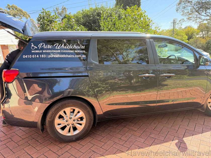 Pure Wheelchairs - mobile wheelchair cleaning Sydney review - Have Wheelchair Will Travel