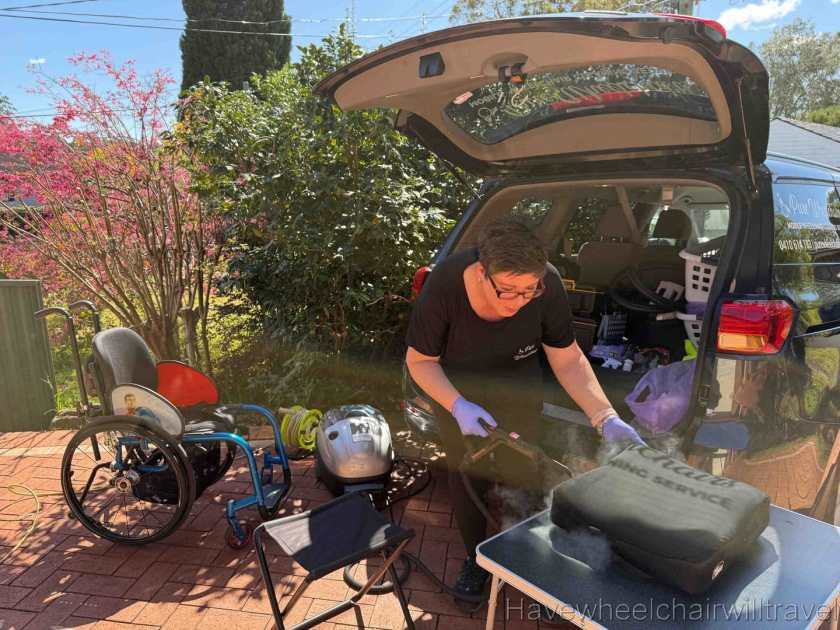 Pure Wheelchairs - mobile wheelchair cleaning Sydney review - Have Wheelchair Will Travel