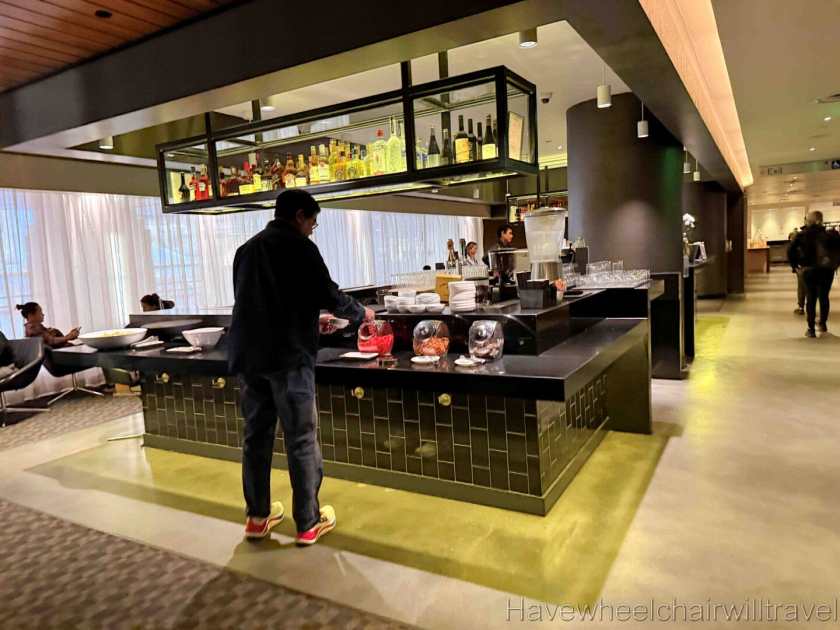 Qantas Business Class Lounge LAX review - Have Wheelchair Will Travel