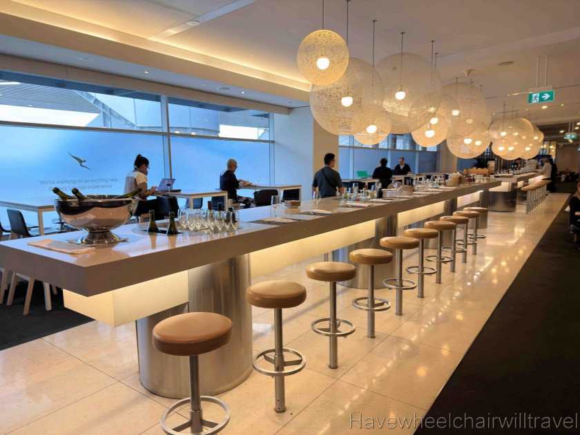 Review - Qantas International Business Class Lounge, Sydney - Have Wheelchair Will Travel