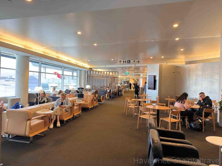 Review - Qantas International Business Class Lounge, Sydney - Have Wheelchair Will Travel