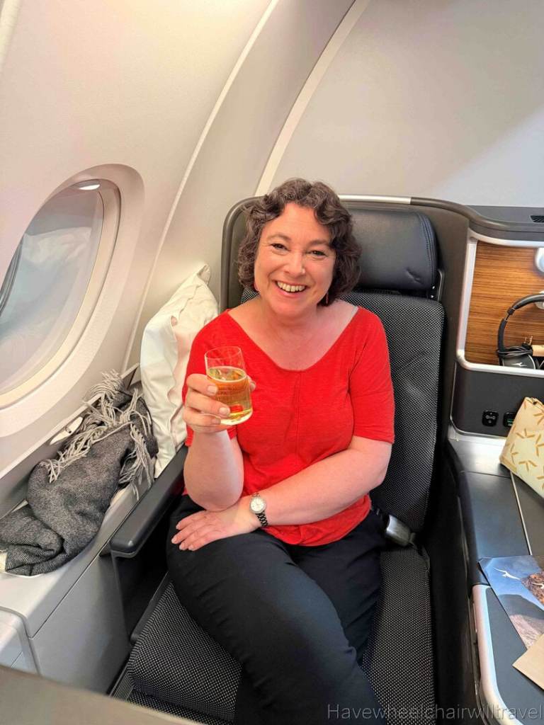 Qantas A380 business class review - Have Wheelchair Will Travel