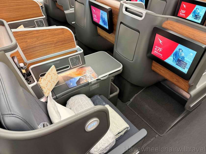 Qantas A380 business class review - Have Wheelchair Will Travel