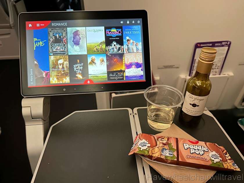 Qantas economy class review - Have Wheelchair Will Travel