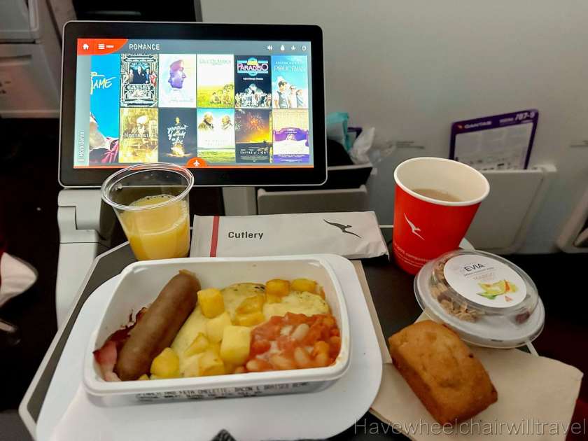 Qantas economy class review - Have Wheelchair Will Travel