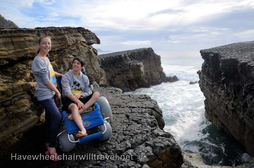 Versatility of a beach wheelchair - rock climbing - Have Wheelchair Will Travel