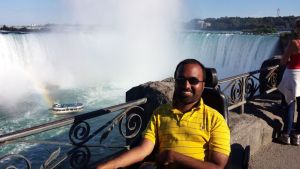 Travelling with a personal assistant.