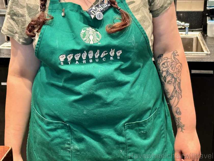 Starbucks Washington DC - first signing store in the US - Have Wheelchair Will Travel