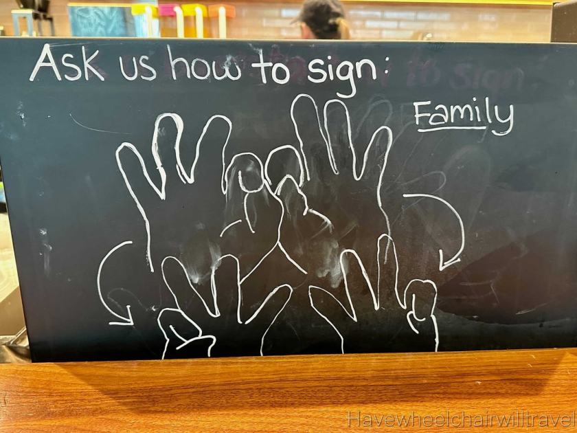 Starbucks Washington DC - first signing store in the US - Have Wheelchair Will Travel
