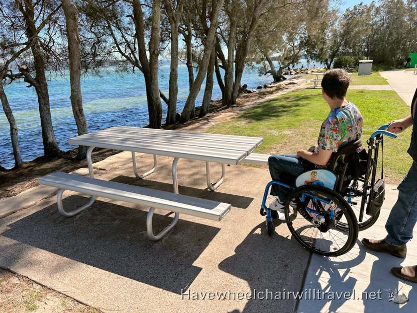 Swansea Foreshore Boardwalk - accessible Lake Macquarie - Have Wheelchair Will Travel