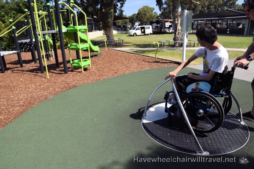 Swansea Lakeside Holiday Park playground - Have Wheelchair Will Travel