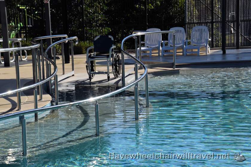 Swansea Lakeside Holiday Park swimming pool access - Have Wheelchair Will Travel