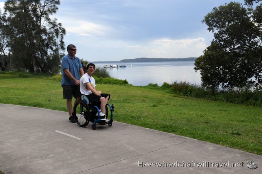 Swansea Lakeside Holiday Park walk - Have Wheelchair Will Travel