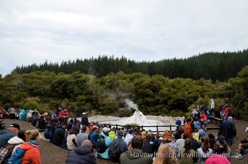 Wai-O-Taupu Thermal Wonderland Lady Knox Geyser - Have Wheelchair Will Travel