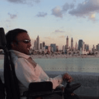 Travelling with a personal assistant.